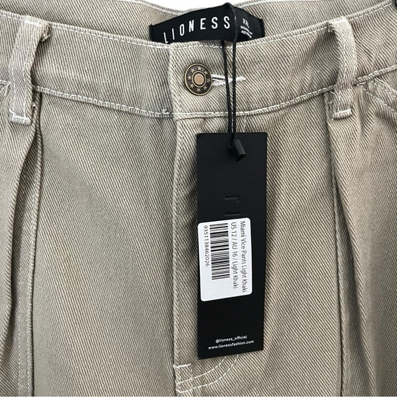 Lioness Miami Vice Light Khaki Green Cargo Baggy Utility Pants US 12 XXL NWT - Picture 4 of 7